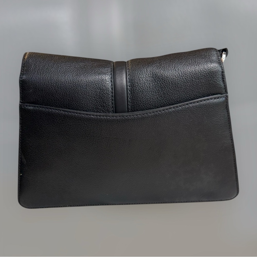 Karl Lagerfeld Black Leather Shoulder Bag w/ Dust Bag NEW WITH TAGS!!!!!! - Picture 10 of 13